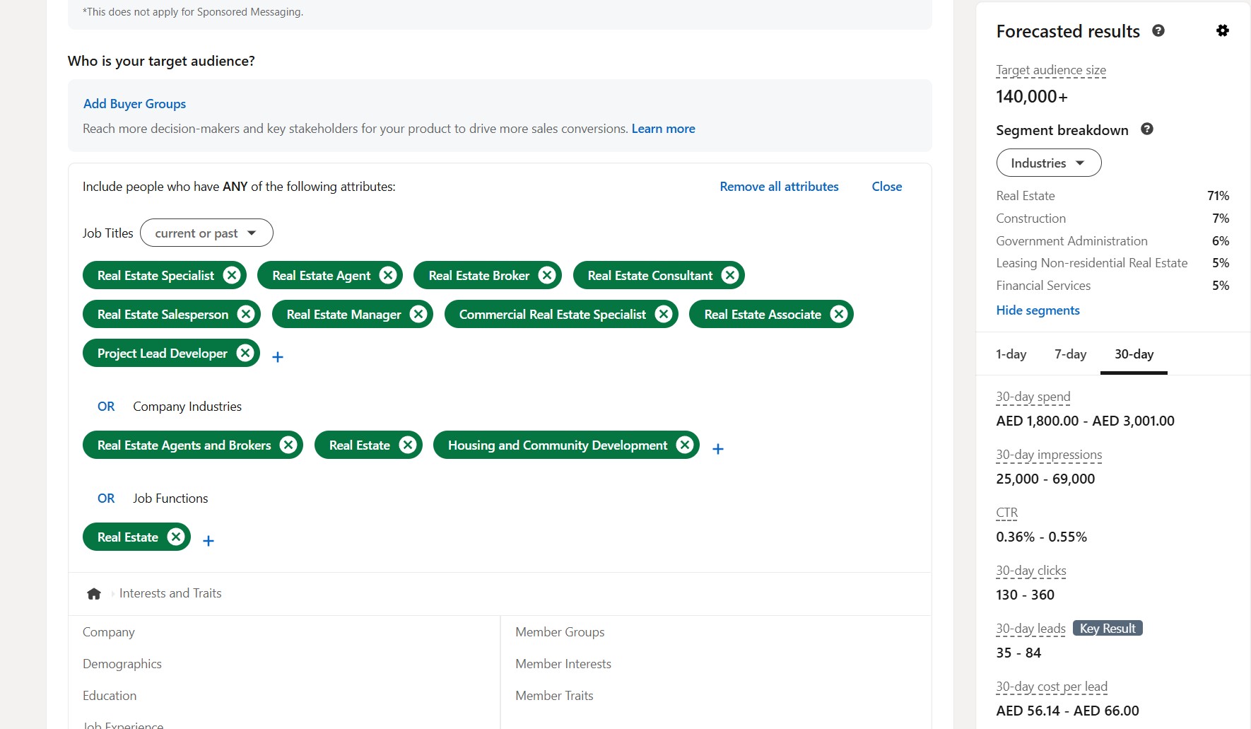 LinkedIn Target Audience